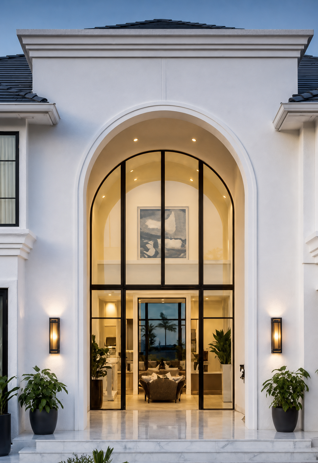 Grand arched entry